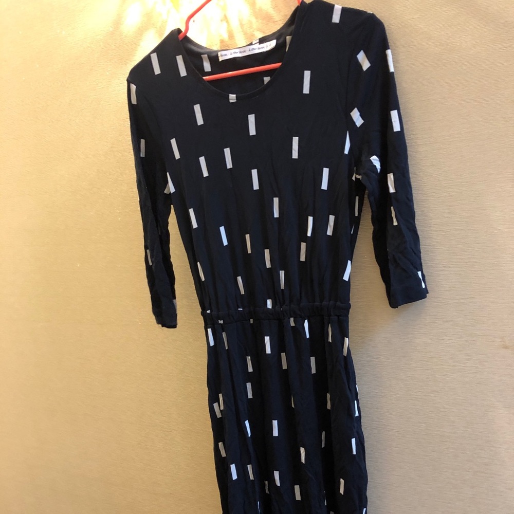 & other stories navy midi dress.  Lightly worn